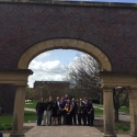 Group photo under the Alumni Arch